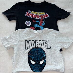 Spiderman Boys T-Shirt Bundle Size 6/7 & 7/8